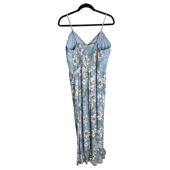 NOBO Dresses 5 For 25xxl 9 Nobo Floral Blue Knit Embroidered Maxi